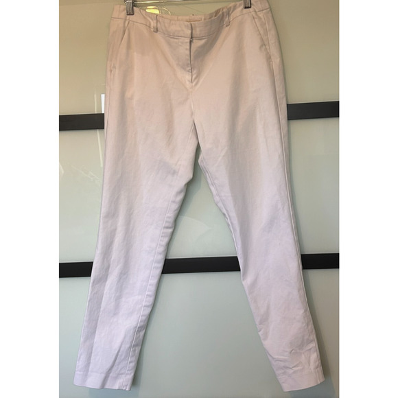 Michael Kors Women's White Straight Trousers Size 10 L28 Excellent Condition - Picture 5 of 13